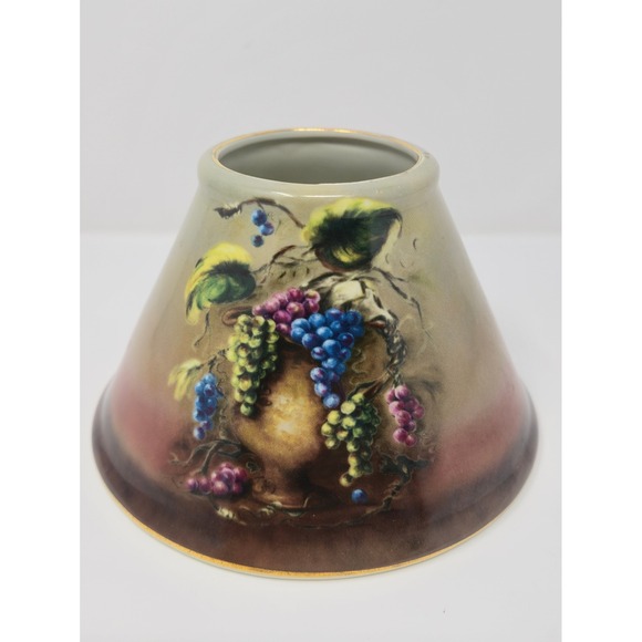 Lisa White Vineyard Blessings Lamp Candle Shade Tuscan Italian Decor - Picture 4 of 7